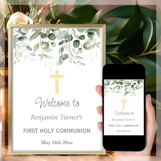 緑 | First Holy Communion Welcome ポスター