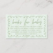 緑A Tini One赤ちゃんシャワーベビー エンクロージャーカード (正面)