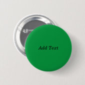 緑Create Your Own Add文字ボタン 缶バッジ (正面&裏面)
