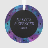 緑D20パターン | PnPファンタジーテーブルRPGサイコロ オーナメント (裏面)