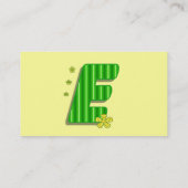 緑Eのモノグラム 名刺 (裏面)