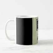 緑I愛のパパカスタムな猫の写真のマグ コーヒーマグカップ (左)