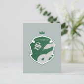 緑SLYTHERIN™縁付きクラウン インビテーションポストカード (スタンド正面)