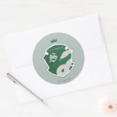 緑SLYTHERIN™縁付きクラウン ラウンドシール (封筒)
