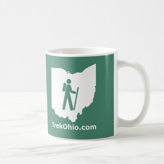 緑TrekOhioのマグ コーヒーマグカップ (右)