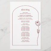 線お洒落バラアーチ式プログラム (裏面)