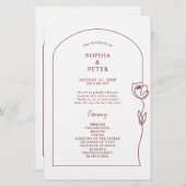 線お洒落バラアーチ式プログラム (正面/裏面)