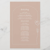 線お洒落バラアーチ式プログラム (裏面)