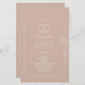 線お洒落バラアーチ式プログラム (正面/裏面)