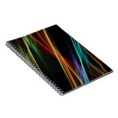 線が背景ライトを照らす ノートブック (右側)