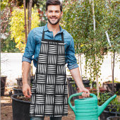 線とアートの交差 エプロン