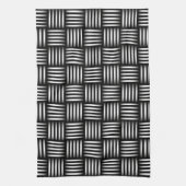 線とアートの交差 キッチンタオル (縦)