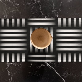 線とアートの交差 ロングテーブルランナー