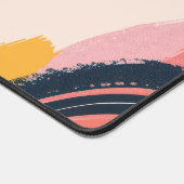 線とドットのパターンと文字宇宙 デスクマット (コーナー)