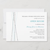 線とドットのパーティーまたは企業のイベント招待状 招待状 (正面)