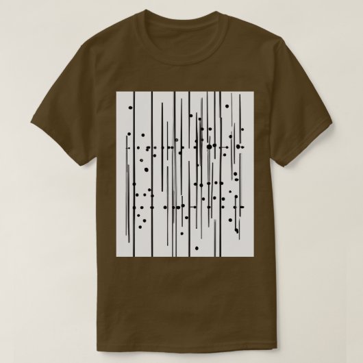 線とドット Tシャツ (デザイン正面)