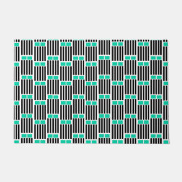 線とボックス ドアマット