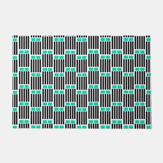 線とボックス ドアマット (正面)