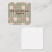 線と円のパターン注記カード ノートカード (正面/裏面)