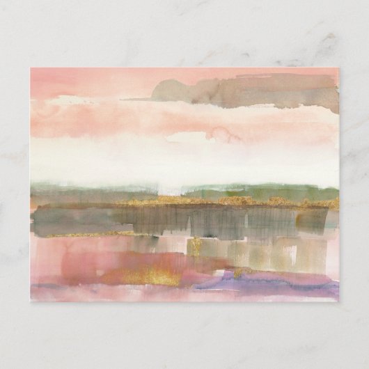 線と色の金ゴールド・クロップの影響 ポストカード (正面)