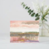 線と色の金ゴールド・クロップの影響 ポストカード (スタンド正面)