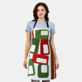 線と長方形 エプロン (着用した状態)