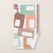 線と長方形 バスタオルセット (ハンドタオル)