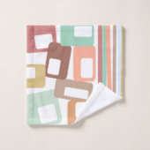 線と長方形 バスタオルセット (ウォッシュタオル)