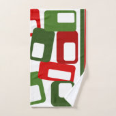 線と長方形 バスタオルセット (ハンドタオル)