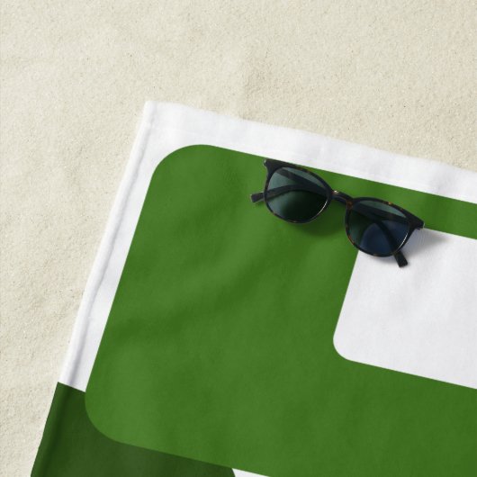 線と長方形 ビーチタオル (インサイチュ)