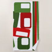 線と長方形 ビーチタオル (正面)