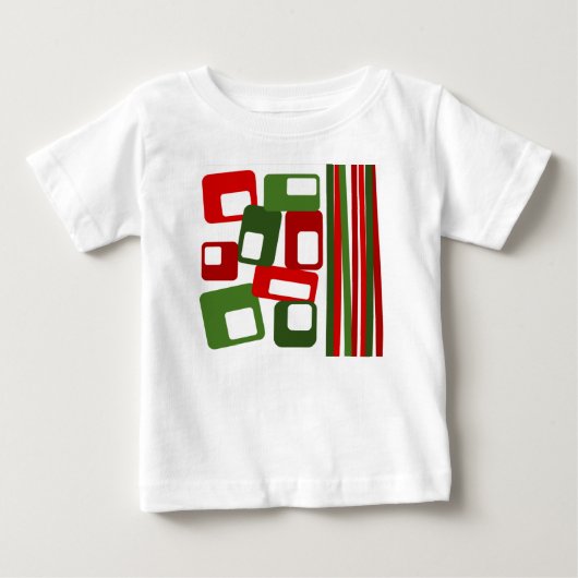 線と長方形 ベビーTシャツ (正面)