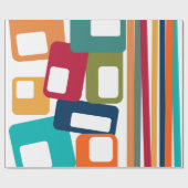 線と長方形 ラッピングペーパー (フラット)