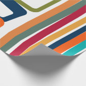 線と長方形 ラッピングペーパー (角)