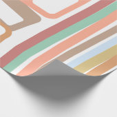 線と長方形 ラッピングペーパー (角)