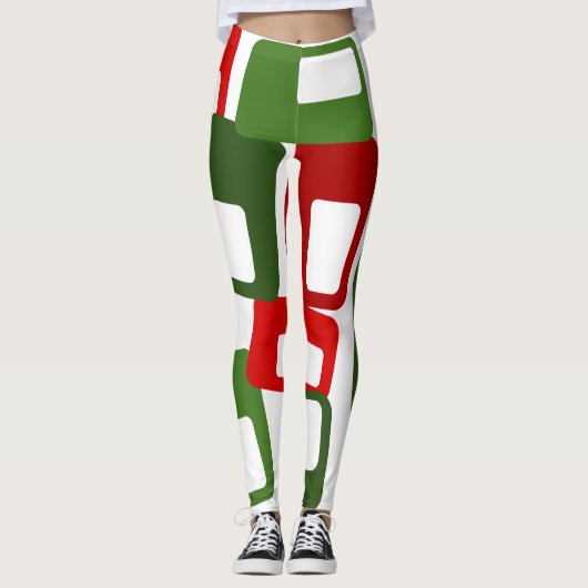 線と長方形 レギンス (正面)