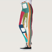 線と長方形 レギンス (左)