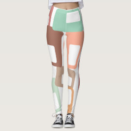 線と長方形 レギンス