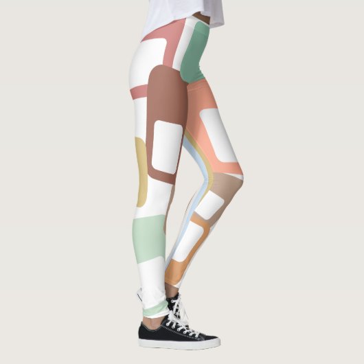 線と長方形 レギンス (右)