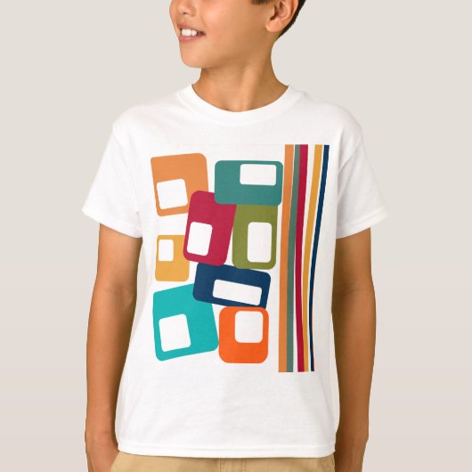 線と長方形 Tシャツ (正面)