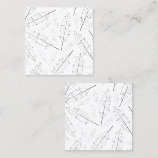 線のある白い背景を持つ黒い枠 コーリングカード (正面/裏面)