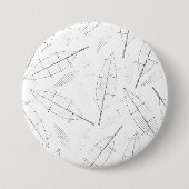 線のある白い背景を持つ黒い枠 缶バッジ (正面)