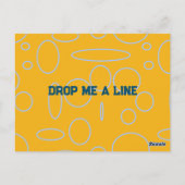線のおもしろいレトロの四角形 ポストカード (裏面)