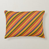 線のカラフルパターン アクセントクッション (正面)
