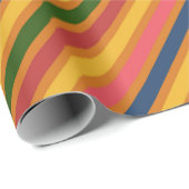 線のカラフルパターン ラッピングペーパー (ロールコーナー)