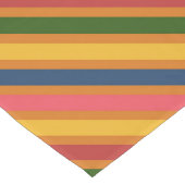 線のカラフルパターン ロングテーブルランナー (コーナー)