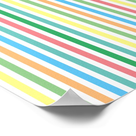 線のストライプ数 ポスター (角)