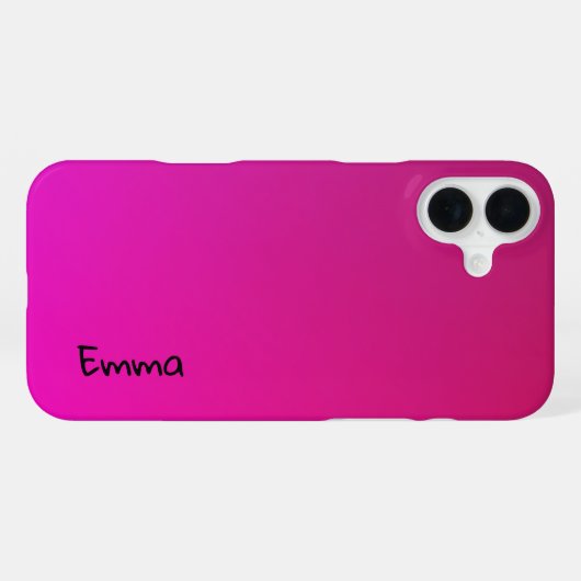 線の優雅さ：蝶シルエット iPhoneケース (裏面横)