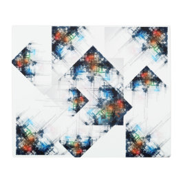 線の分解 メタルプリント