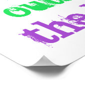 「線の外に色を付ける」ポスター ポスター (角)